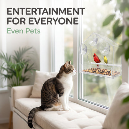 Acrylic Window Bird Feeder