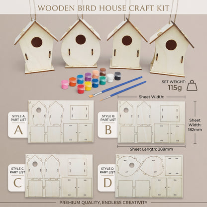 DIY Birdhouse Painting Kit