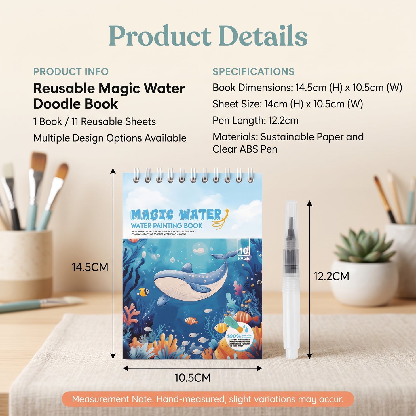 Kids Portable Watercolour Painting Book