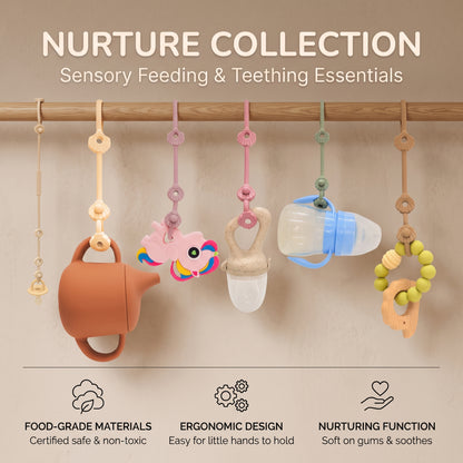Adjustable Silicone Toy Strap for Babies (3-Pack)