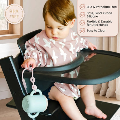 Adjustable Silicone Toy Strap for Babies (3-Pack)