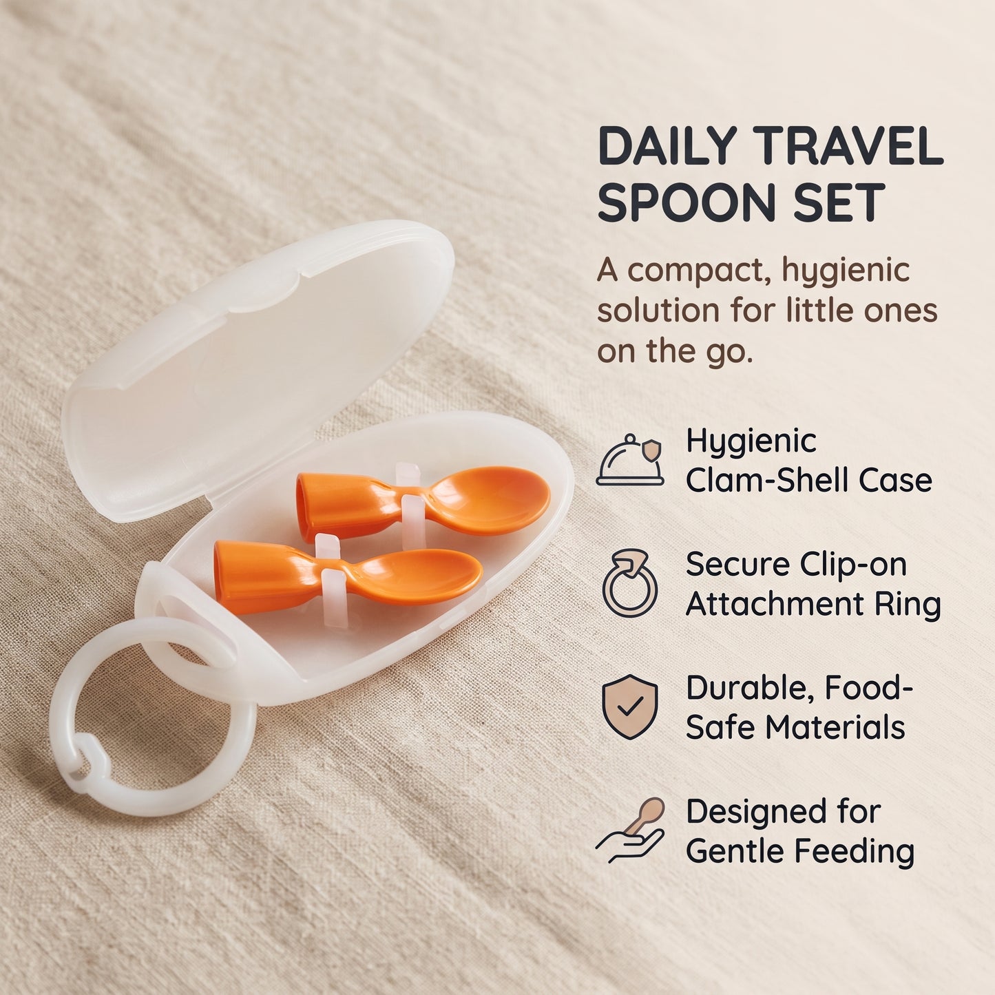 Reusable Silicone Baby Spoon (2-pack)