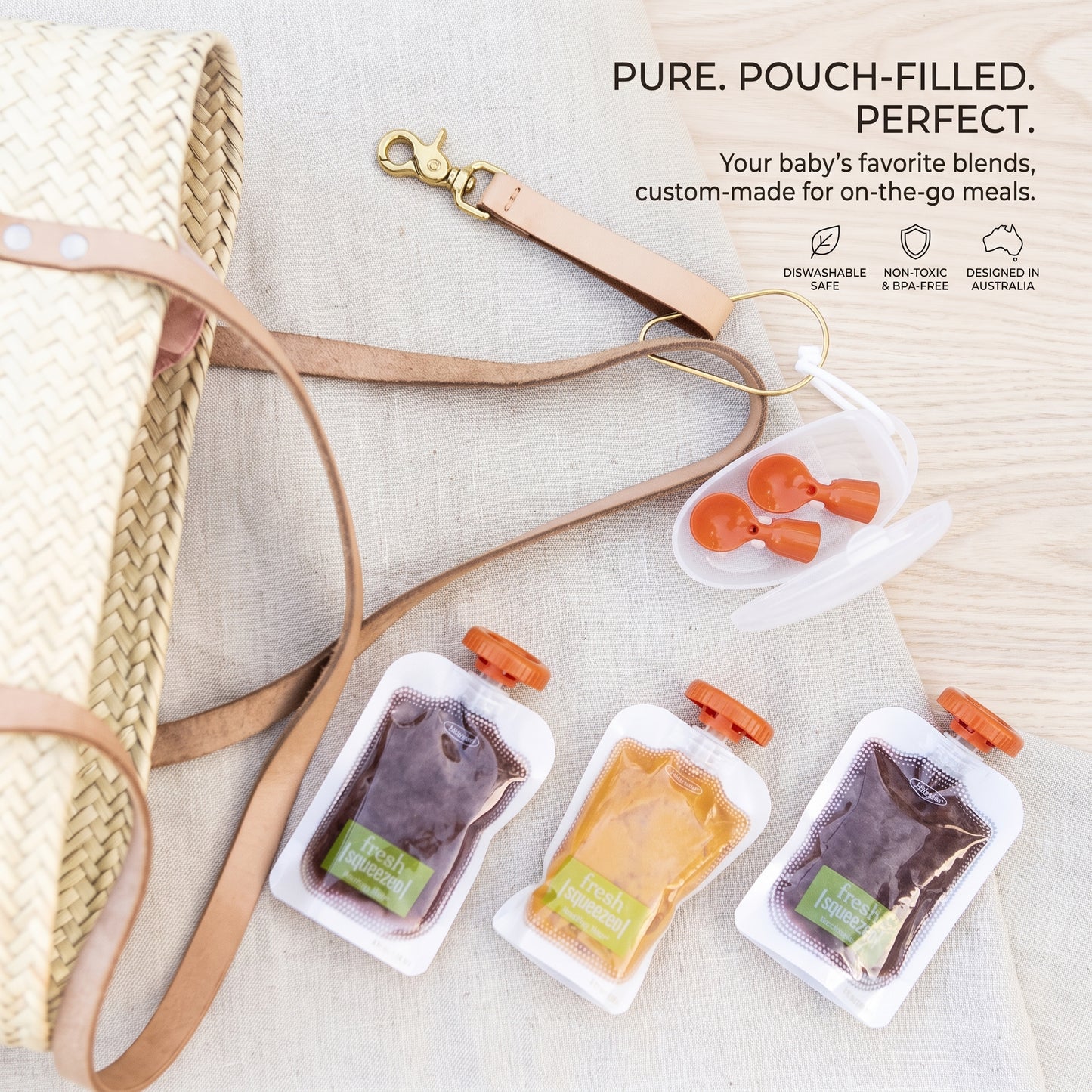 Reusable Silicone Baby Spoon (2-pack)
