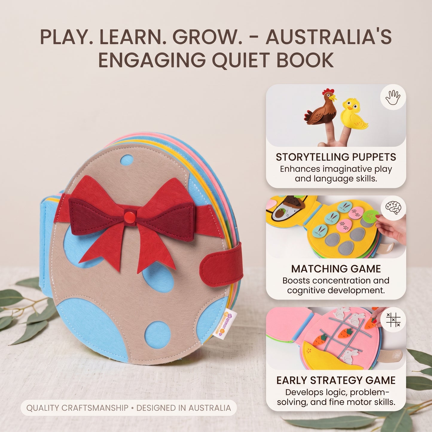 Montessori Rabbit Busy Book