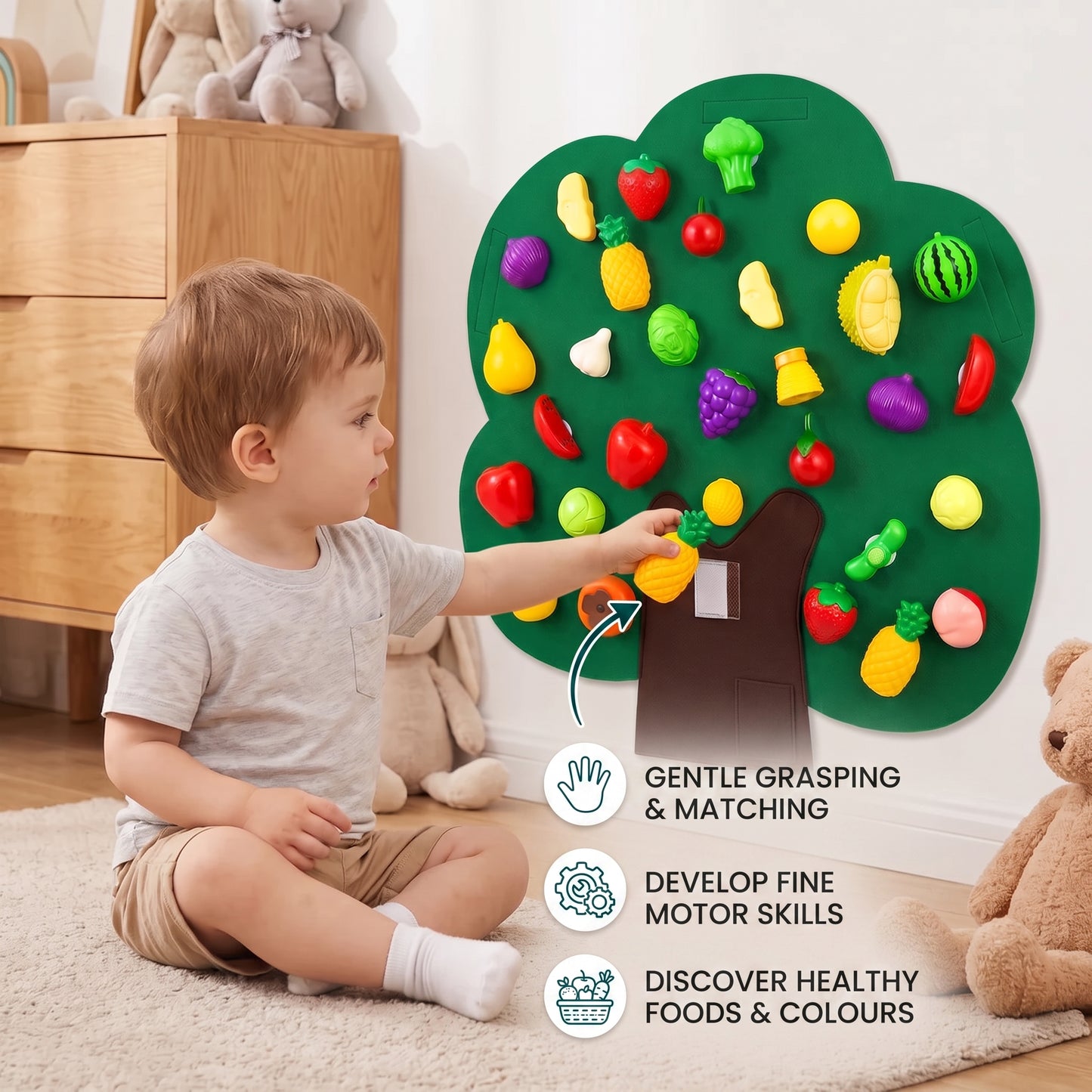 Montessori Fruit Tree Felt Board