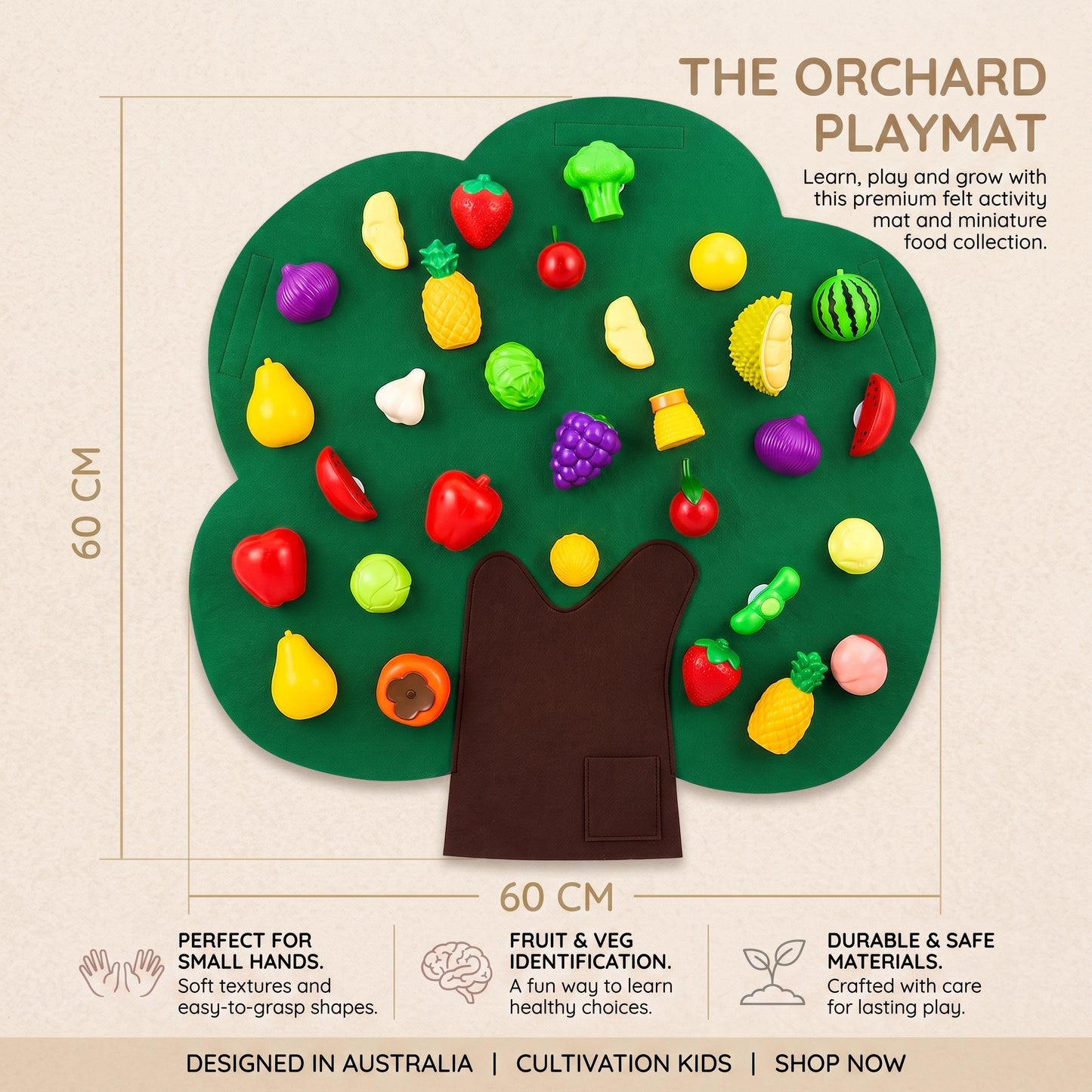Montessori Fruit Tree Felt Board