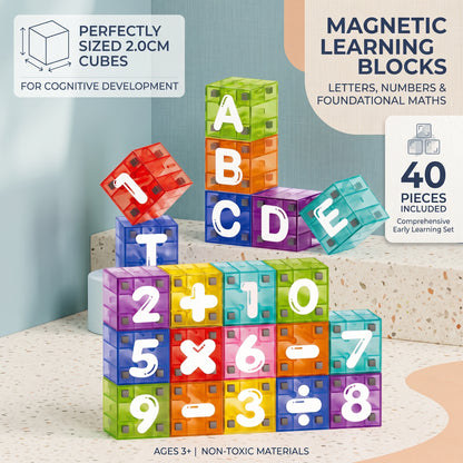 Magnetic Alphabet & Number Learning Blocks