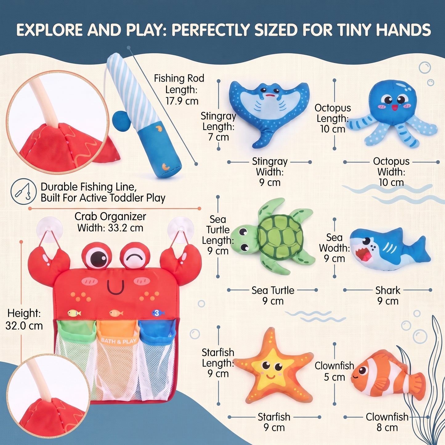 Magnetic Fishing Bath Toy Set
