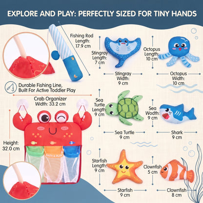 Magnetic Fishing Bath Toy Set