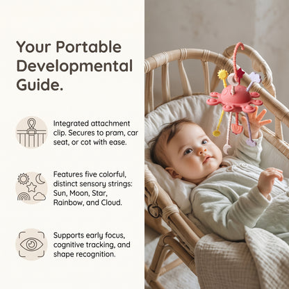 Silicone Pull String Sensory Teether Toy for Babies