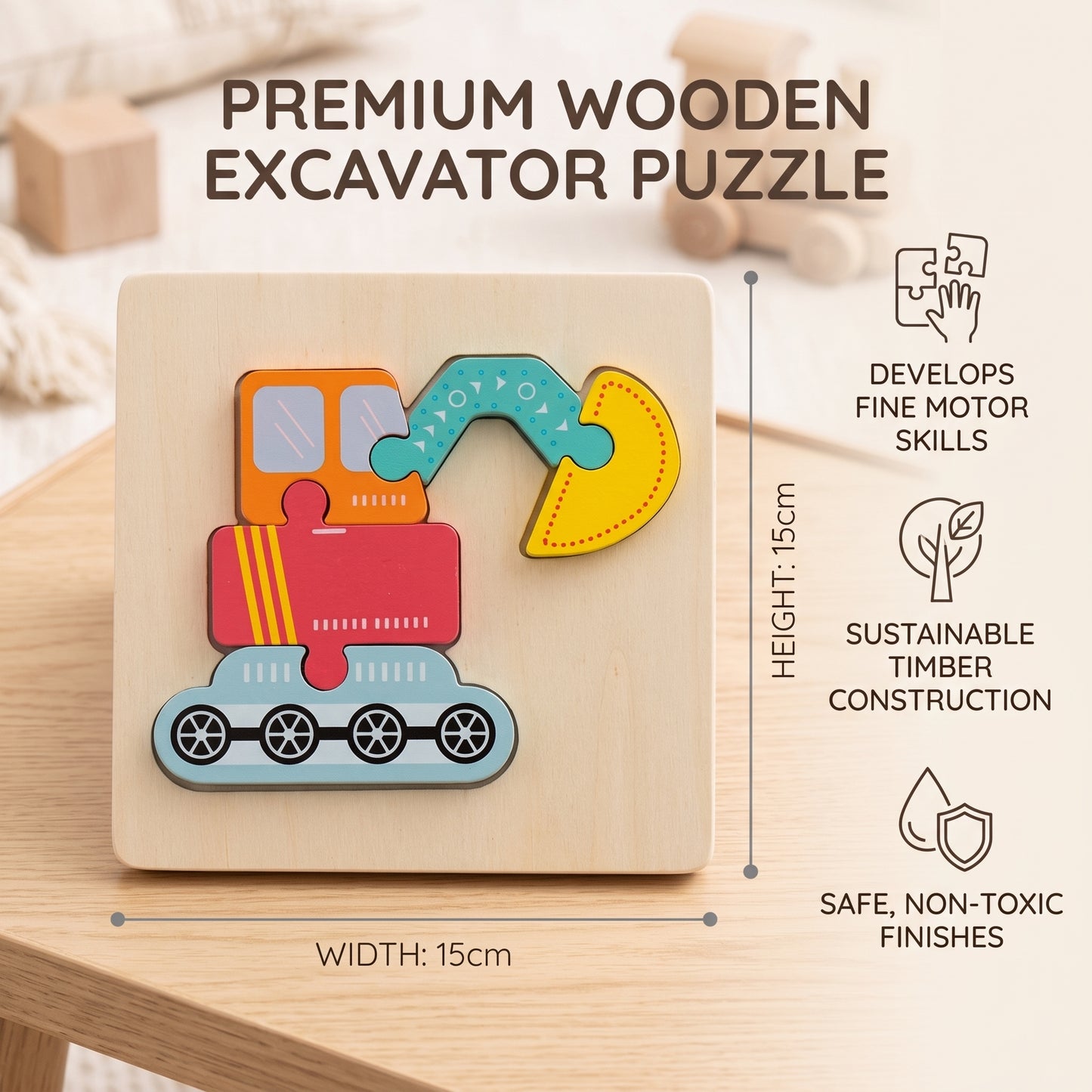 Wooden Chunky Animal Puzzle