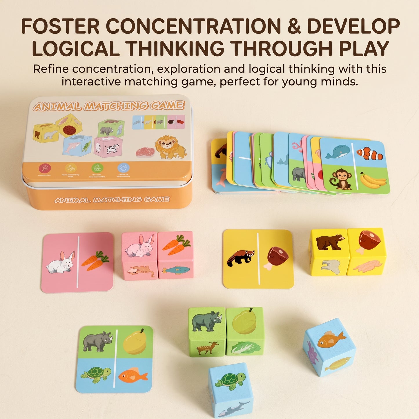 Animal Shadow Matching Game