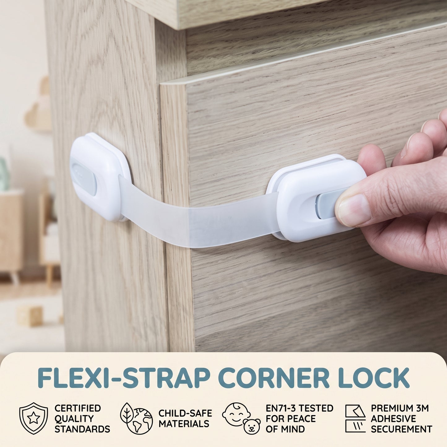 Adjustable Baby Safety Cabinet Locks