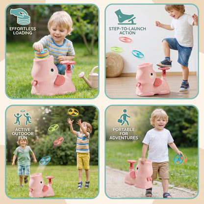 SkySpinner – Elephant Flying Disc Launcher Toy for Kids