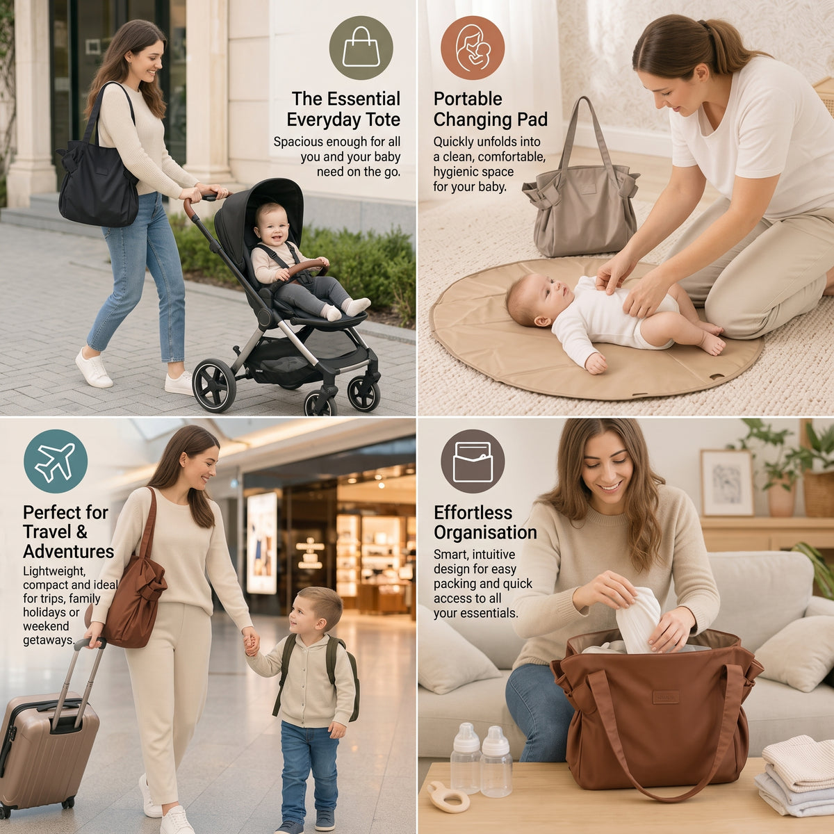 2-in-1 Foldable Baby Changing Bag & Travel Mat