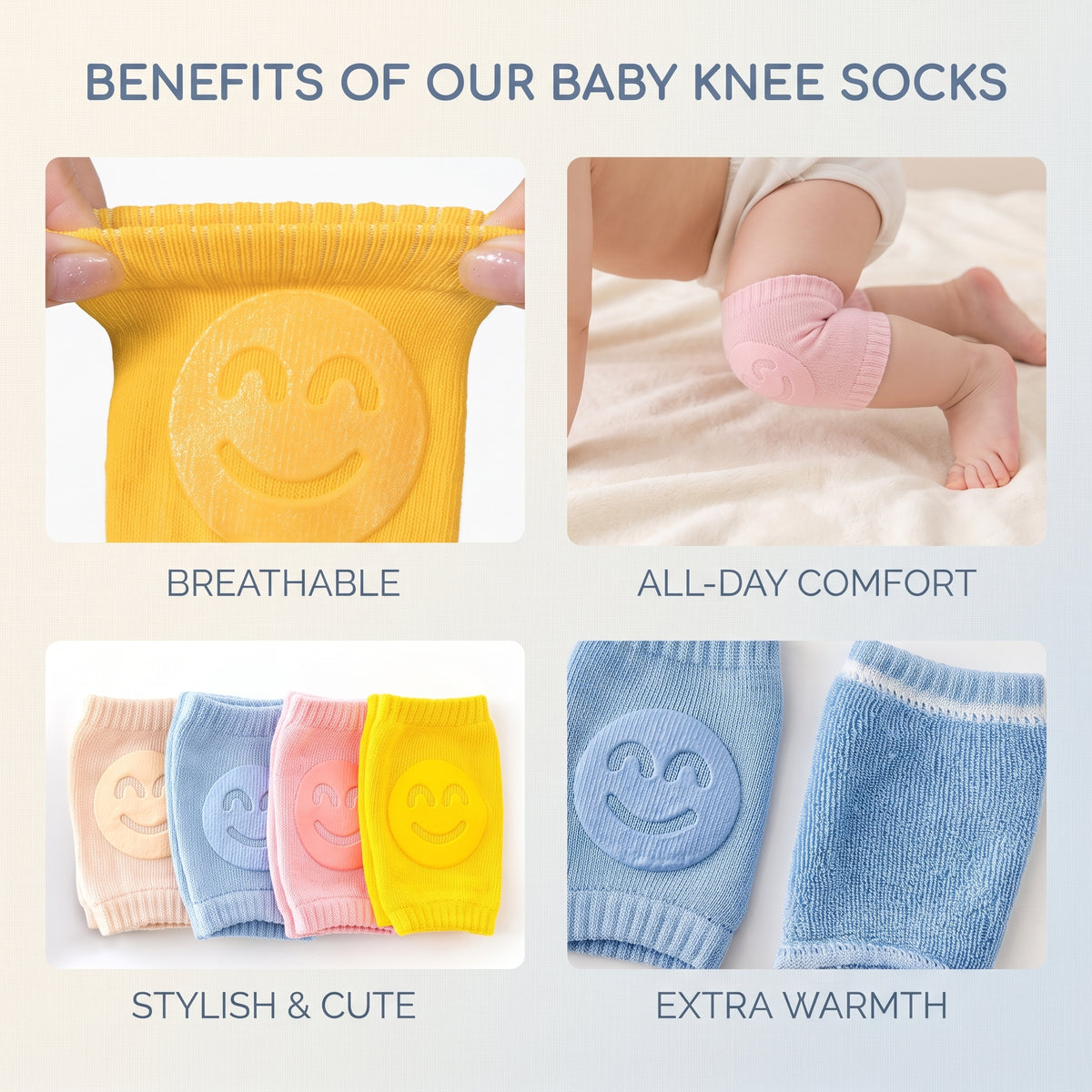 Anti Slip Baby Crawling Knee Pads