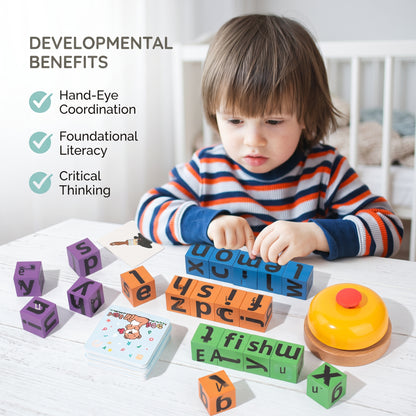 Wooden Word Spelling Game for Kids