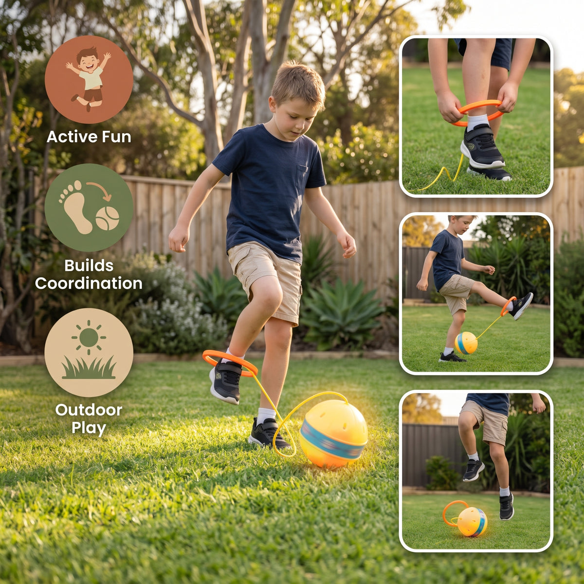 LED Ankle Skip Ball – Light-Up Jumping & Active Play Toy for Kids