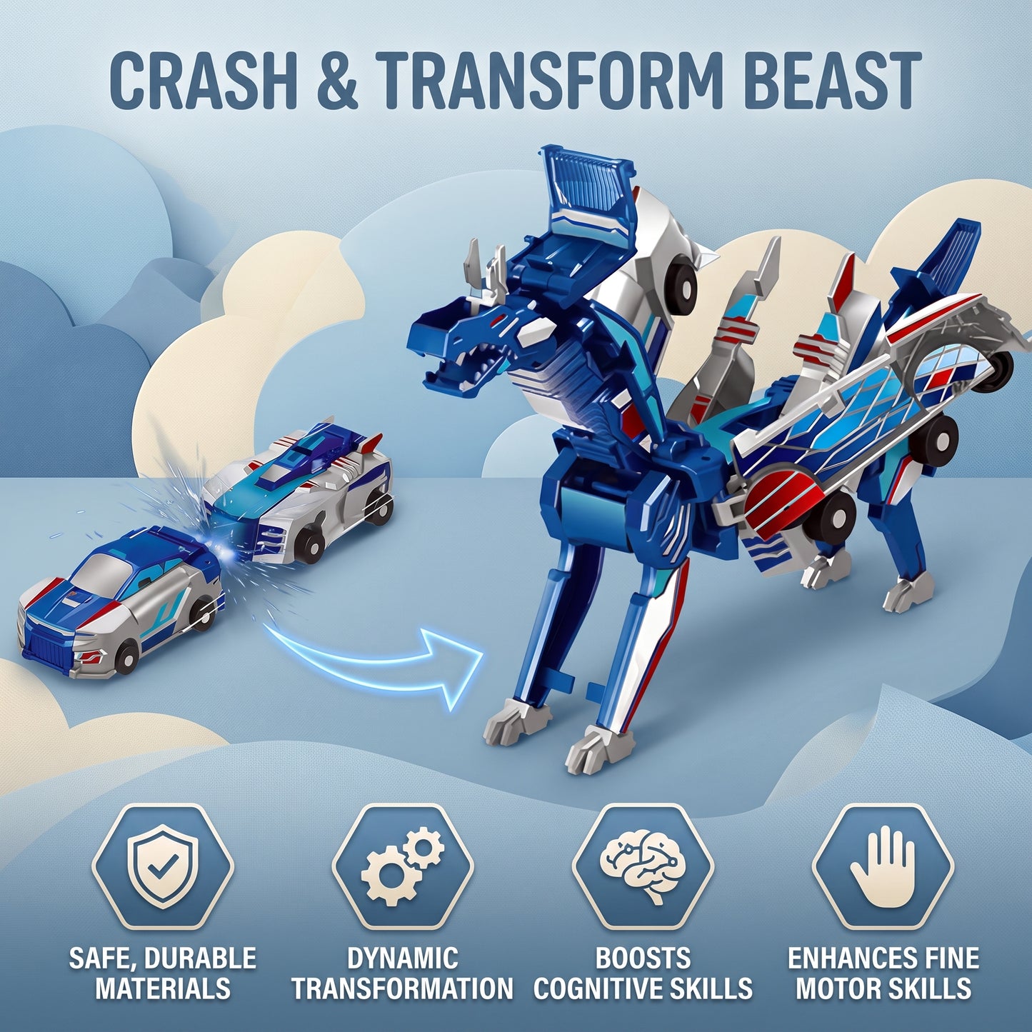 2 in 1 Transforming Robot Car