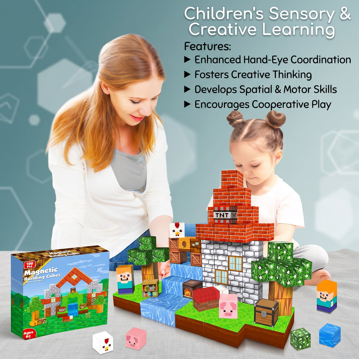 Kids Magnetic Animal Home Building Blocks