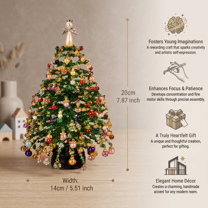 DIY Crystal Beaded Christmas Tree Craft Kit for Kids