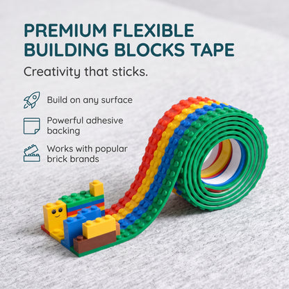 Flexible Silicone Building Block Tape for Kids