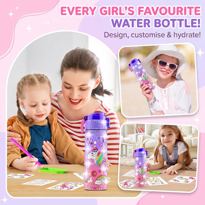 DIY Unicorn Water Bottle Decorating Kit for Kids