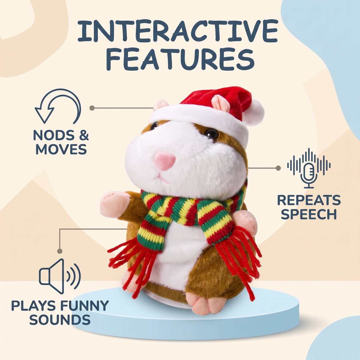 Interactive Talking Hamster Toy