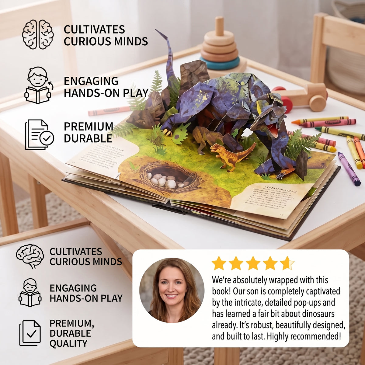 Interactive 3D Dinosaur Pop-Up Encyclopaedia