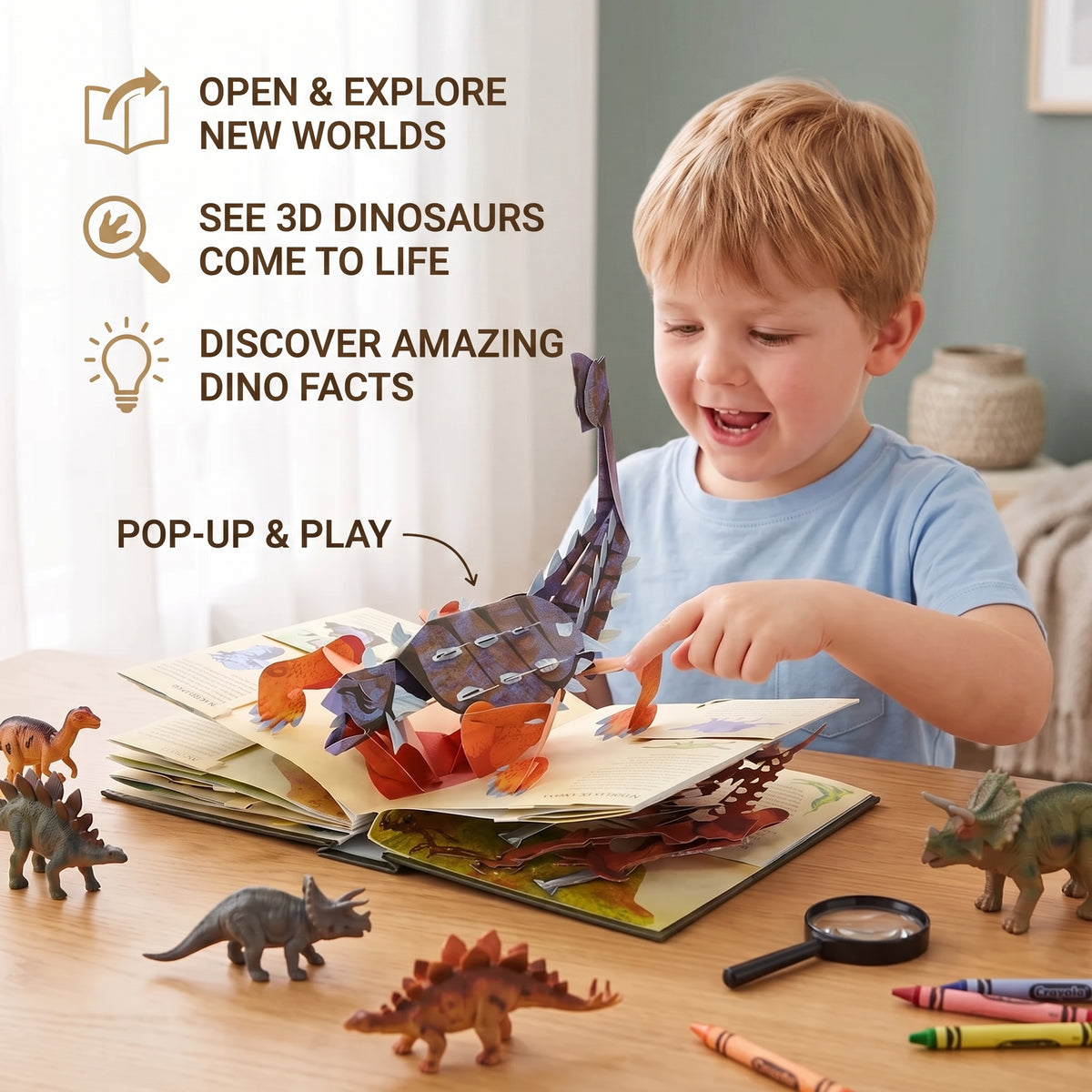 Interactive 3D Dinosaur Pop-Up Encyclopaedia