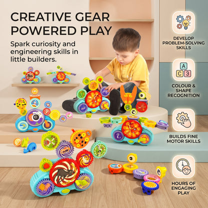Electric Gear Building Blocks STEM Set