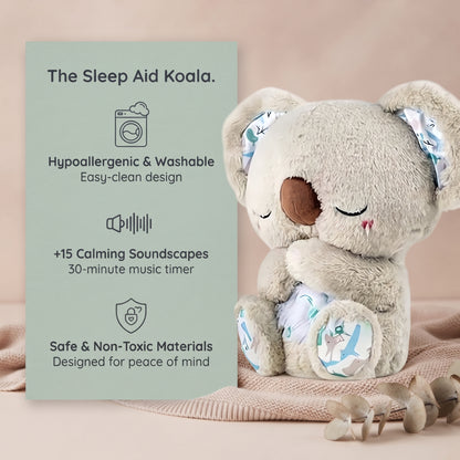 Interactive Breathing Plush Toy with Light, Sound & Moving Ears