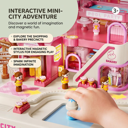 Mega Magnetic City Centre Mall Play Set for Kids