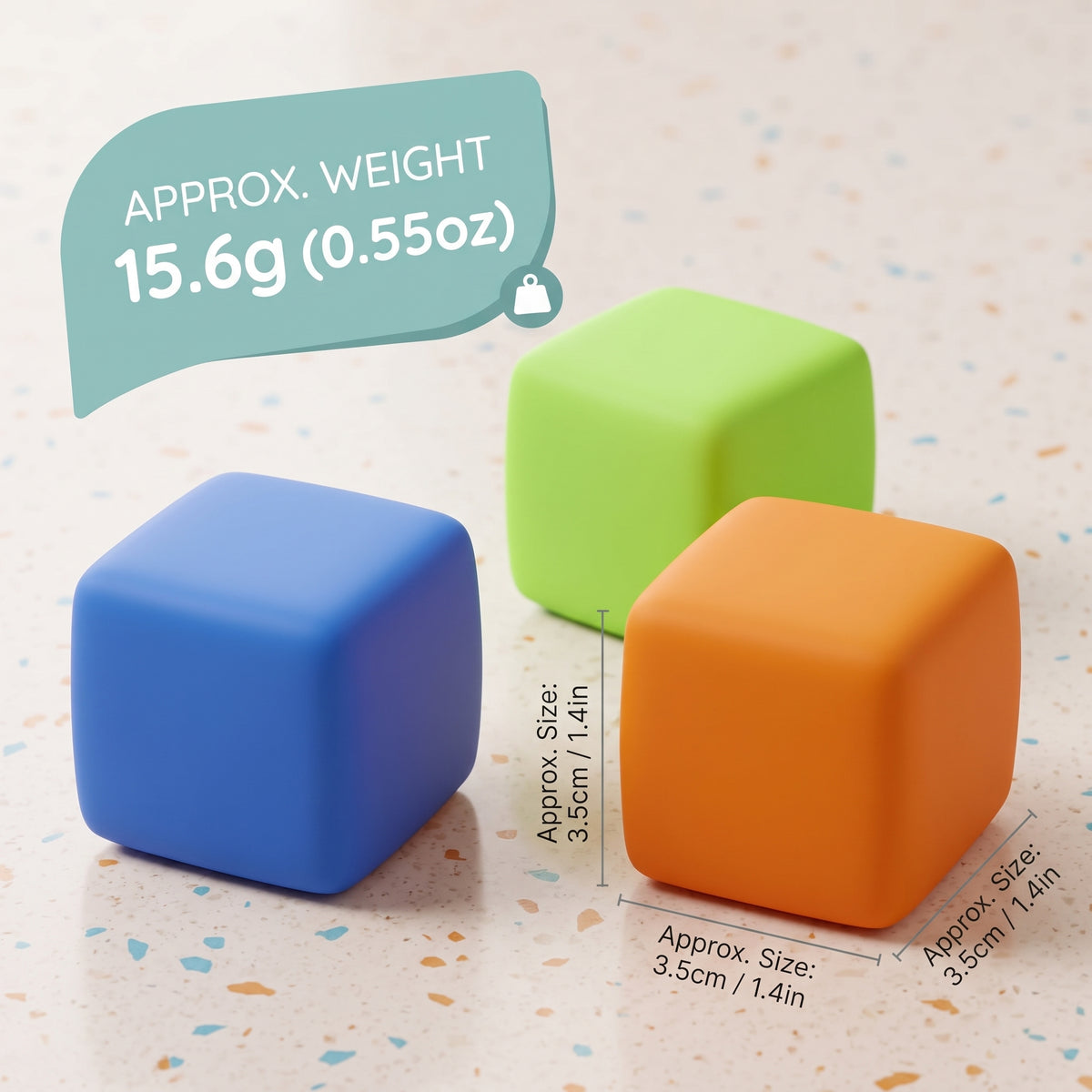 24 Pack Slow Rising Squishy Stress Cubes for Kids