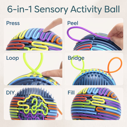 3D Sensory Activity Ball with 24 Colourful Strings
