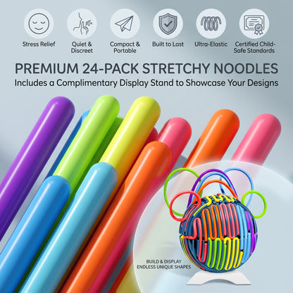 3D Sensory Activity Ball with 24 Colourful Strings
