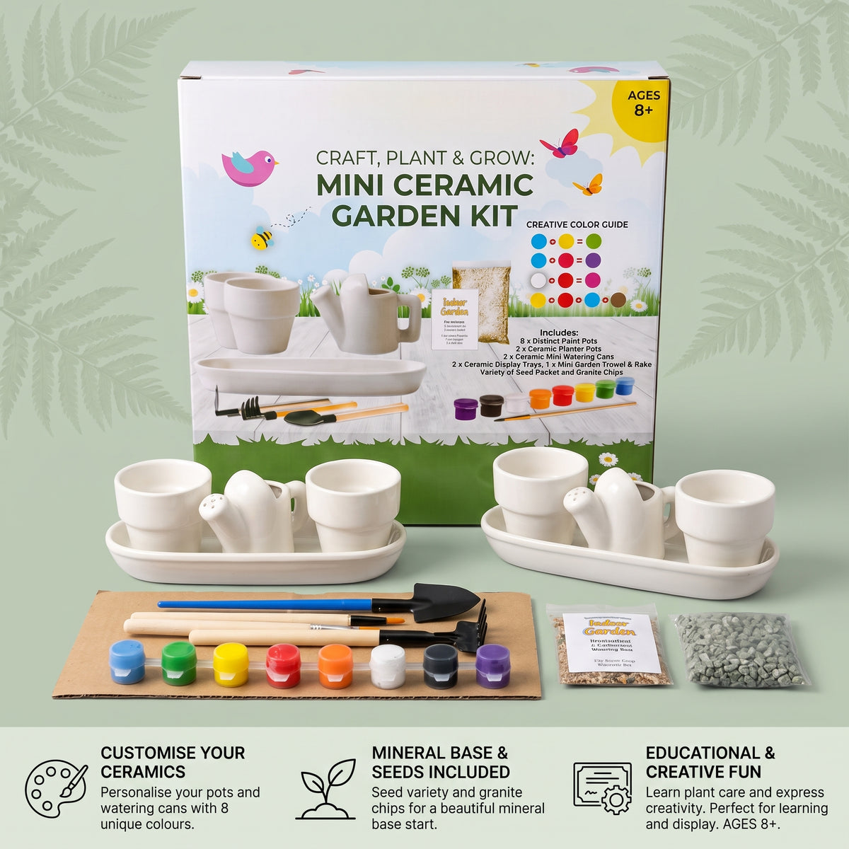 DIY Indoor Garden Painting & Growing Kit for Kids