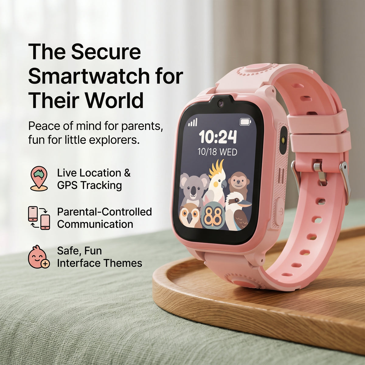 4G Kids Smart Watch with Video Call, Camera & Location Tracking