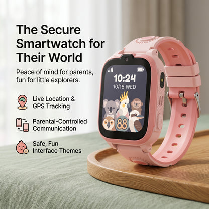 4G Kids Smart Watch with Video Call, Camera & Location Tracking