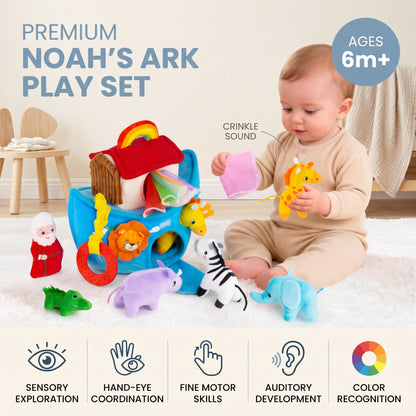 Noah’s Ark Sensory Toy with Plush Animals