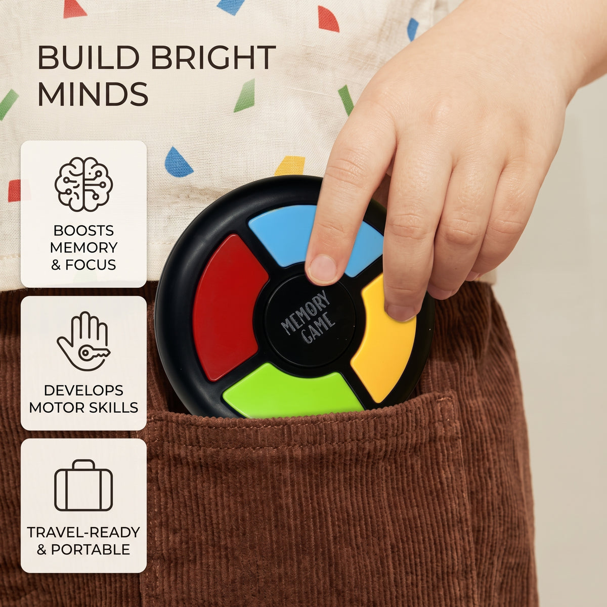 Electronic Memory Game with Lights & Sounds for Kids