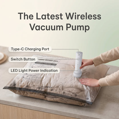 Vacuum Storage Bags with Wireless Air Pump