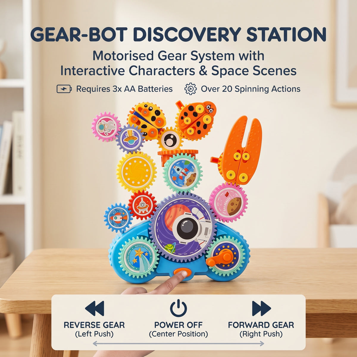 Electric Gear Building Blocks STEM Set