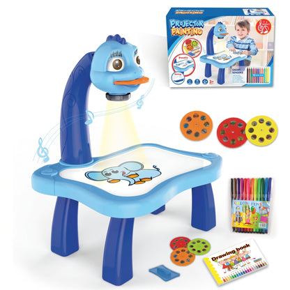 Kids Dinosaur Drawing Projector Table