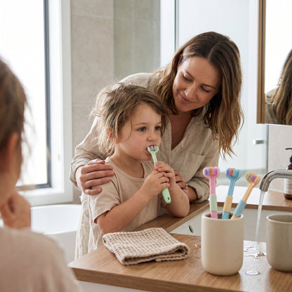 Triple Head Kids Toothbrush