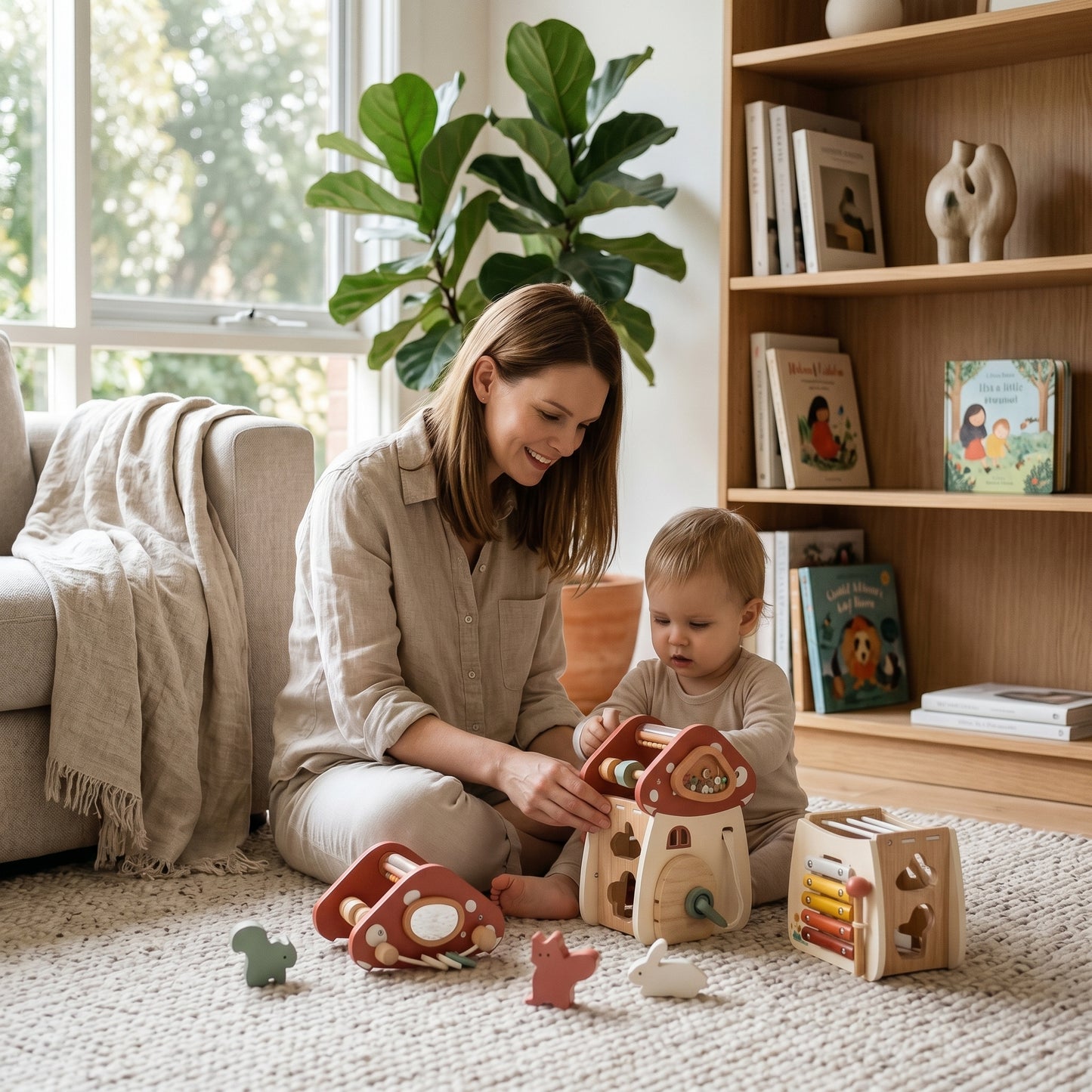 Montessori Busy Mushroom House