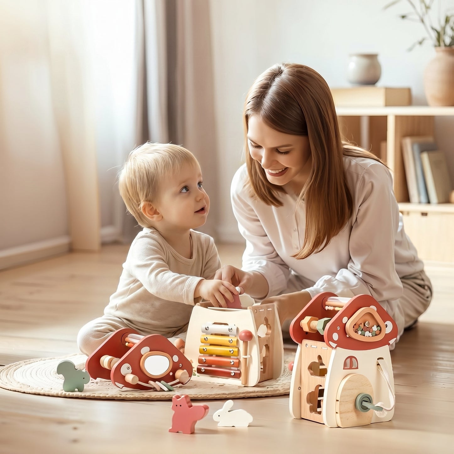 Montessori Busy Mushroom House