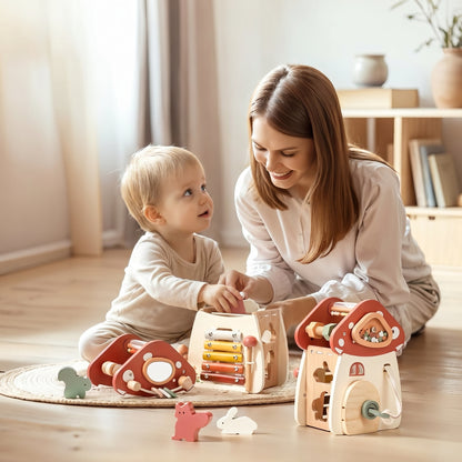 Montessori Busy Mushroom House