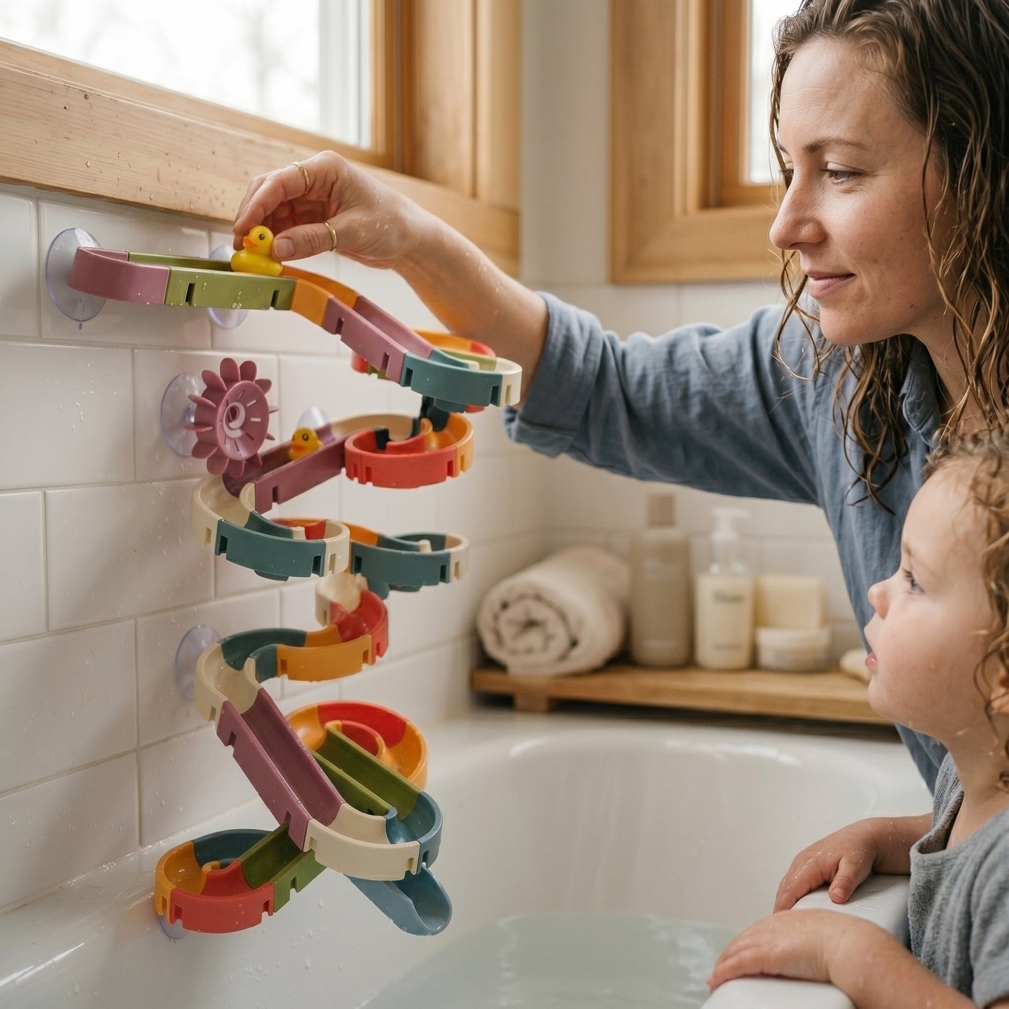 Bath Marble Run Set