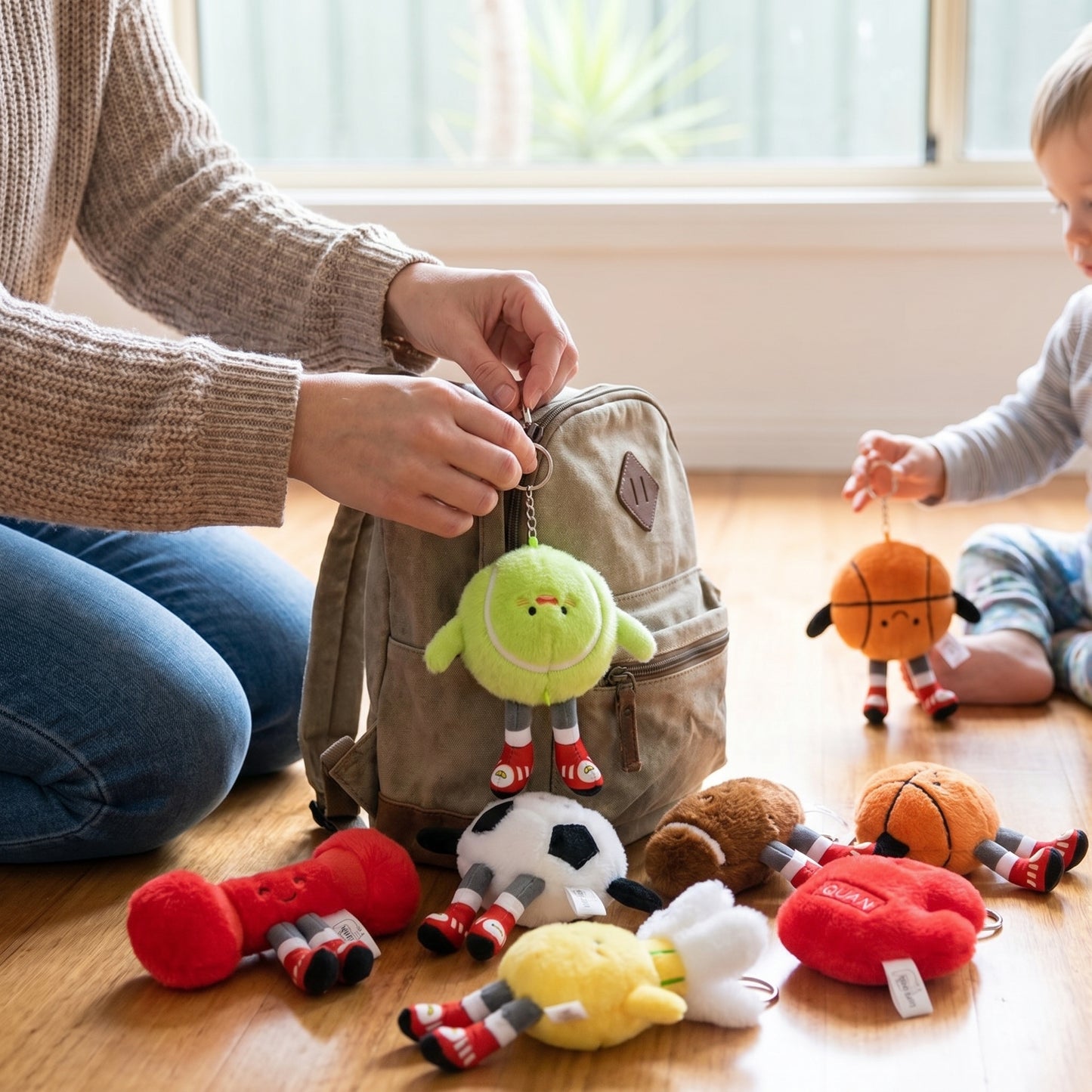 Sports Ball Keychain Plush